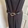 Black and gold statement belt 75cm Image 2