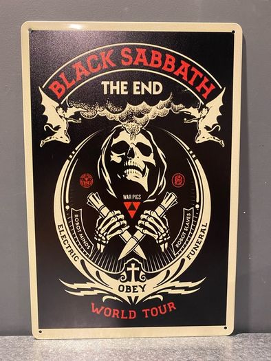 Black sabbath Tin Metal Sign