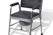 Commode Chair Steel Black