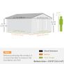 Large Metal Storage Shed Sliding Doors 13 x 11ft Image 3