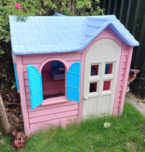 Little tikes play house, slide and cozy coupe car
