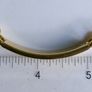 Men's ID Bracelet 18k Yellow Gold Plated Identification Cuff Bangle length 8" Image 7
