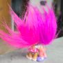 Vintage Russ Trolls Wedding 2" Tall Dancing couple pink and purple Hair  same Era as MLP G1 My Little Pony Image 2