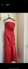beautiful red debs dress