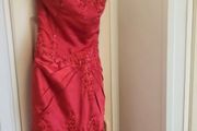 beautiful red debs dress