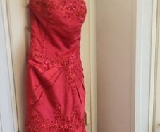 beautiful red debs dress