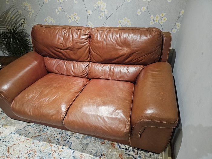 Leather 2-Seater Couch