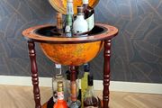 Globe Bar Wine Stand Eucalyptus Wood