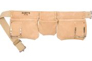 KUNYS AP-1300 Carpenter's Apron / Toolbelt 5 Pocket Suede Leather