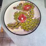 Lovely large still life Greek hinging plate from Corfu hand painted. Image 5