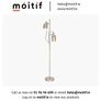 Zory Metal Floor Lamp - Antique Brass Image 2