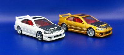 Hot Wheels Honda Civic Si with custom wheels.