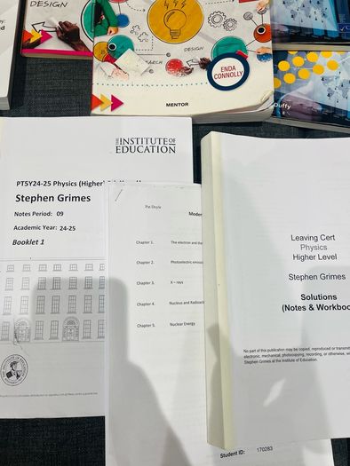 leaving cert books + institute of education grinds