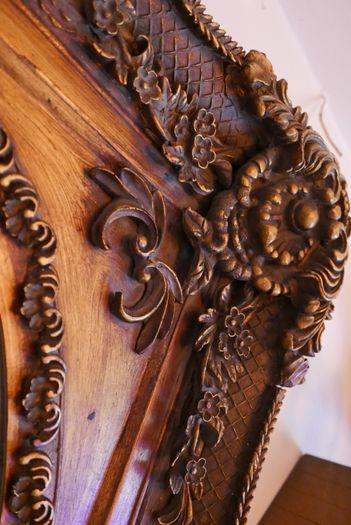 Vintage Ornate Gold Framed Mirror , Big ,Heavy and Thick 45" x 35" (Thickness 4")