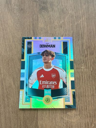 Topps 2026 UEFA Max Dowman Arsenal Future Stars Gold /99 RC