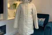 Ladies Oatmeal Hooded Coat from Vero Moda Size Xs UK 6-8 / EU 34-36