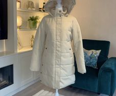 Ladies Oatmeal Hooded Coat from Vero Moda, Size Xs UK 6-8 / EU 34-36