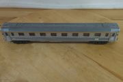 Vintage Hornby AcHO 734 SNCF Inox 1st Class Silver Passenger Coach HO Scale French