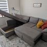Home Gallery Corner Sofa Bed with Storage - Excellent Condition Image 3