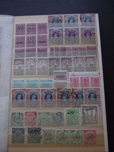 A nice collection of Stamps from India, presented in the album #7