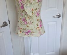 Sleeveless Blouse Top UK 8 Cottagecore