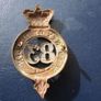 County of Dublin Glengarry cap badge.Brass.Victorian crown. Image 2