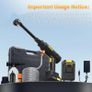 Cordless Pressure Washer, 18 bar Portable High Pressure Electric Washer with 2 Batteries, 6 in 1 Nozzle Cordless Battery High Pressure Washer, Sprays 6-10m Away, for Car/Floor/Patio Cleaning Yellow Image 2