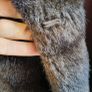 vintage Faux fur jacket brown Image 6