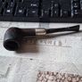 Antique Briar Pipe Silver Hallmark Ferrule E.B  W.B maker's mark for the Barling brothers Image 2