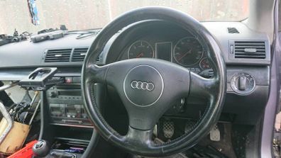 Audi three spoke s-line steering wheel. 6 speed gearbox knob wind deflectors headlamps flayweel clutch kit radio air con parts breaking
