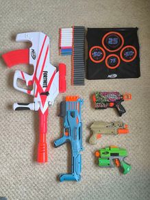 Huge NERF & X-SHOT Blaster Bundle - Fortnite Edition + Target & Darts
