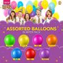 70pk Premium Latex Multicoloured Balloons Image 2
