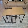 Brand new nest of Tables Brass with black legs Image 3