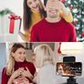 Birthday Gifts for Men Women, Bluetooth Speaker with Wireless Charger & Phone Stand, Gifts for Him, Foldable Angle & Height Stand with Alarm Clock, Ideal for Dad Mom, Tech Gadget Stocking Fillers Image 2