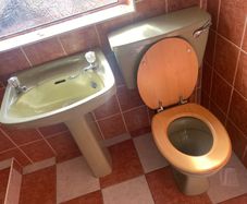Toilet and sink set