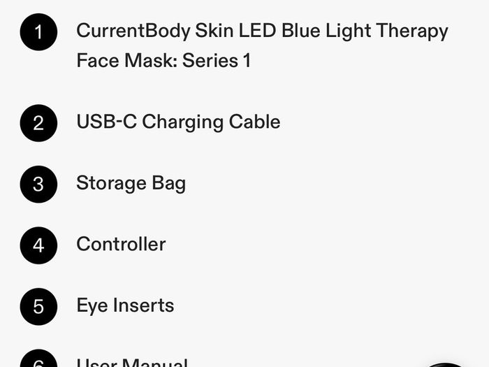 CurrentBody LED Blue Light Therapy Mask - Series 1