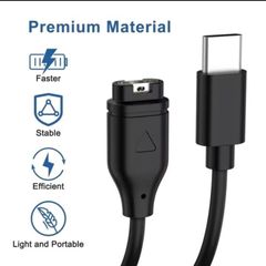 Type C Charger Cable for Garmin Fenix 7 & 6 5XPlus Venu2 Vivoactive 3/4 Instinct 2 Forerunner 945 255 955 265 965 165 Charging Lead