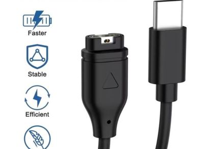 Type C Charger Cable for Garmin Fenix 7 & 6 5XPlus Venu2 Vivoactive 3/4 Instinct 2 Forerunner 945 255 955 265 965 165 Charging Lead