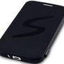 New Samsung I9500 Galaxy S4 Gel Case W/ Front Flap Black With Free Screen Protector Image 3