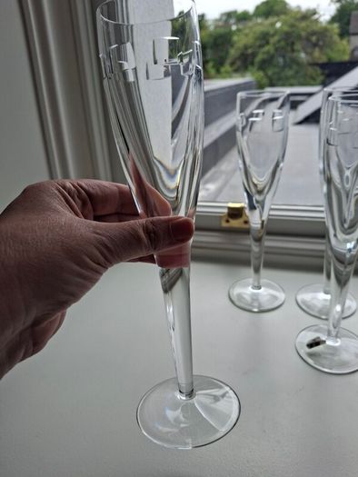 John Rocha Waterford Crystal Geo Flutes x 4