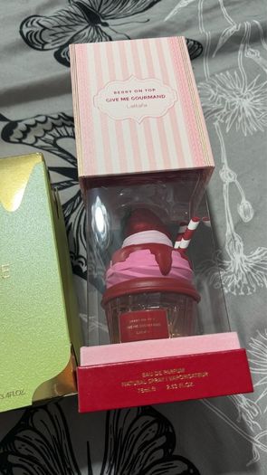 Genuine lattafa eclaire pistache and berry on top home me gourmand perfumes