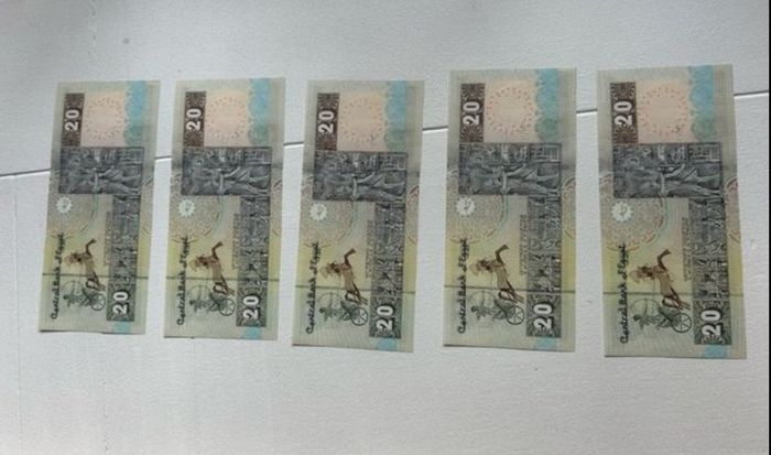 Lot Of 5x Consecutive Egyptian 20 Pounds UNC