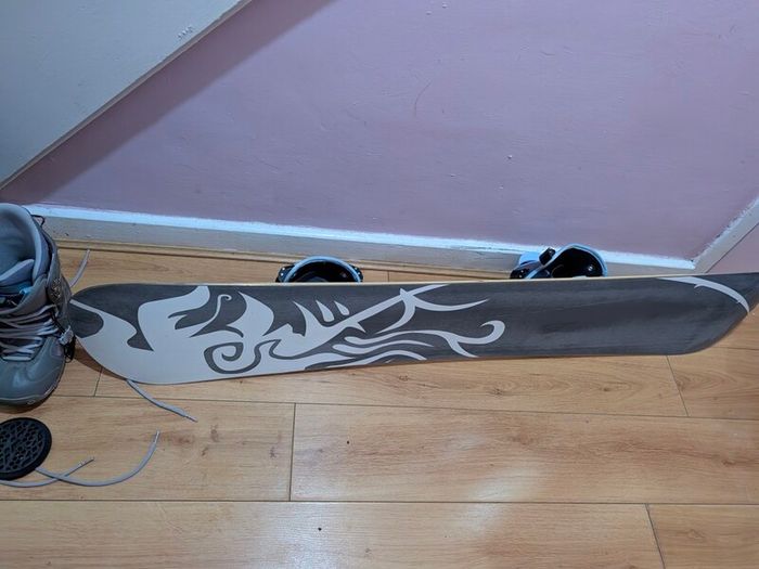 Burton snow board and boots
