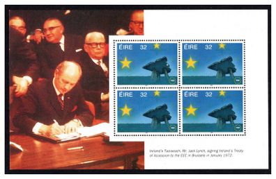 1992 Ireland Single European Market Commemorative Stamp Booklet Pane  Mint Never Hinged (MNH). Hibernian HP52