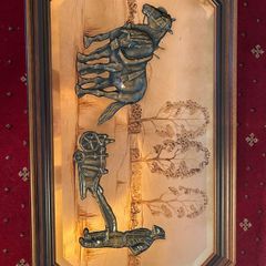 Vintage hammered copper wall art