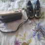 Selling  both together bag new with tags amd black and gold ladies trainers Image 3