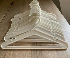 Baby hangers bundle x50 white with non slip hooks Toddlers Nursery Children
