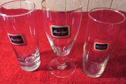 Vintage Retro Carling Black Label Glasses  X 3