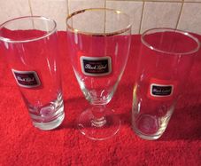 Vintage Retro Carling Black Label Glasses  X 3