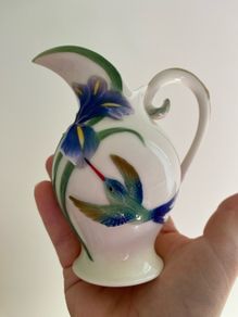 Franz Porcelain Hummingbird Cream Jug